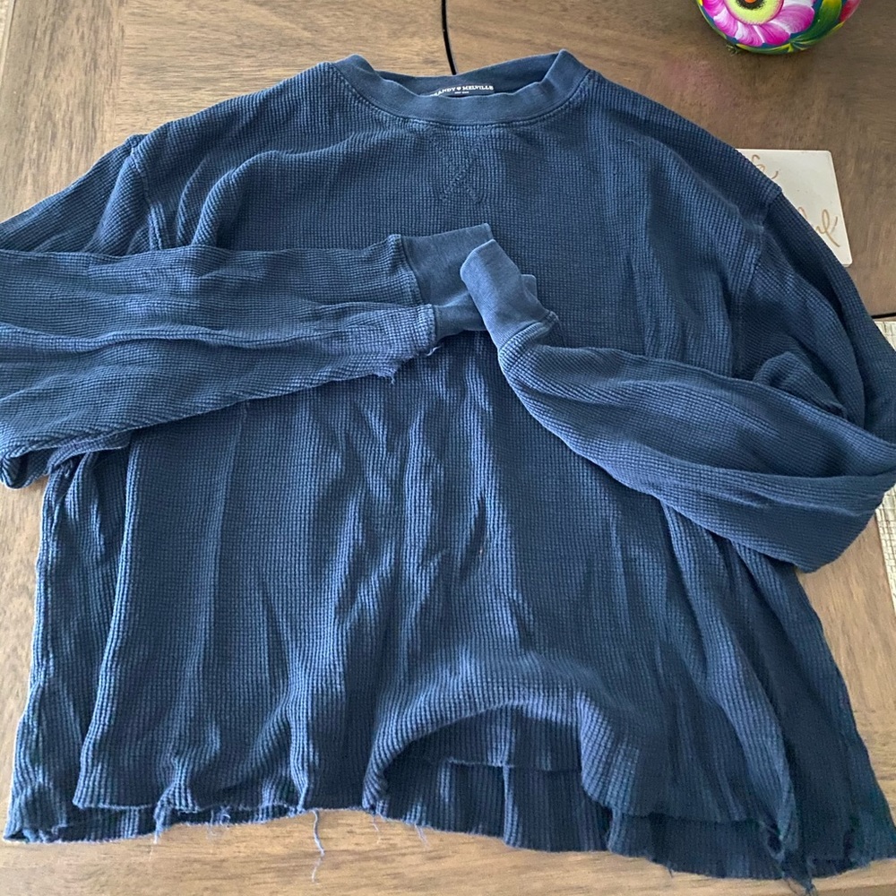 Brandy Melville thermal crop top sweater